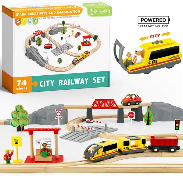 Circuito tren de madera
